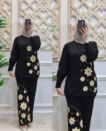 Sunflower Printed Fleece Co-ord Set