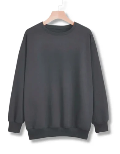 Charcoal Basic Sweat Shirt