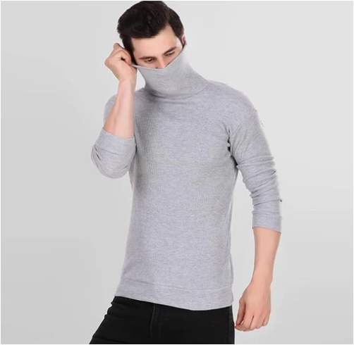 Grey High Neck For Mens