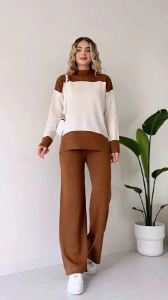 Camel Panel Style Co-Ord Sets For Women