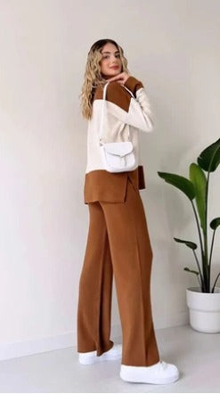 Camel Panel Style Co-Ord Sets For Women