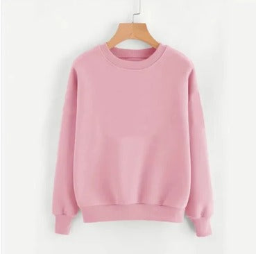 Pink Basic Sweat Shirt