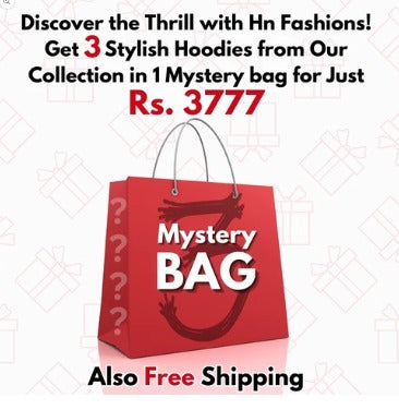 Get 3 Stylish Hoodies From Our Collection in 1 Mystery Bag